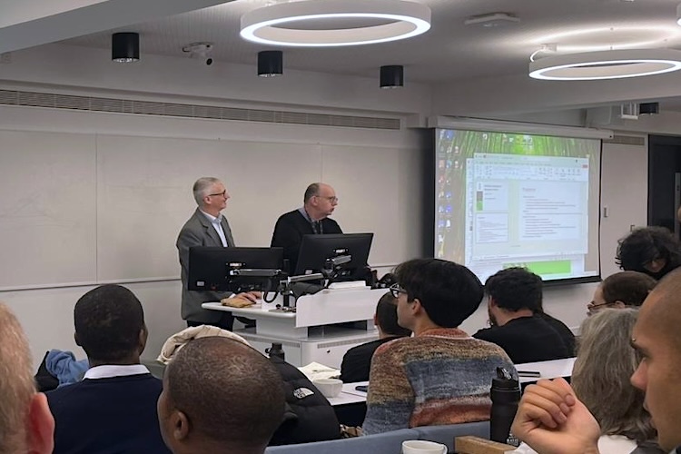 resident Sir Anthony Finkelstein and Centre Director Tillman Weyde